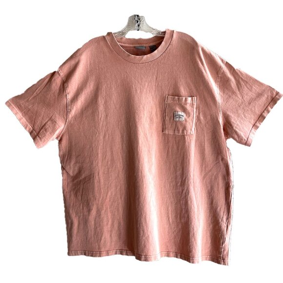 QUICKSILVER Cleanlines T-shirt Men’s XXL Heavy Cotton Short Sleeve Pink NWOT - Picture 3 of 6